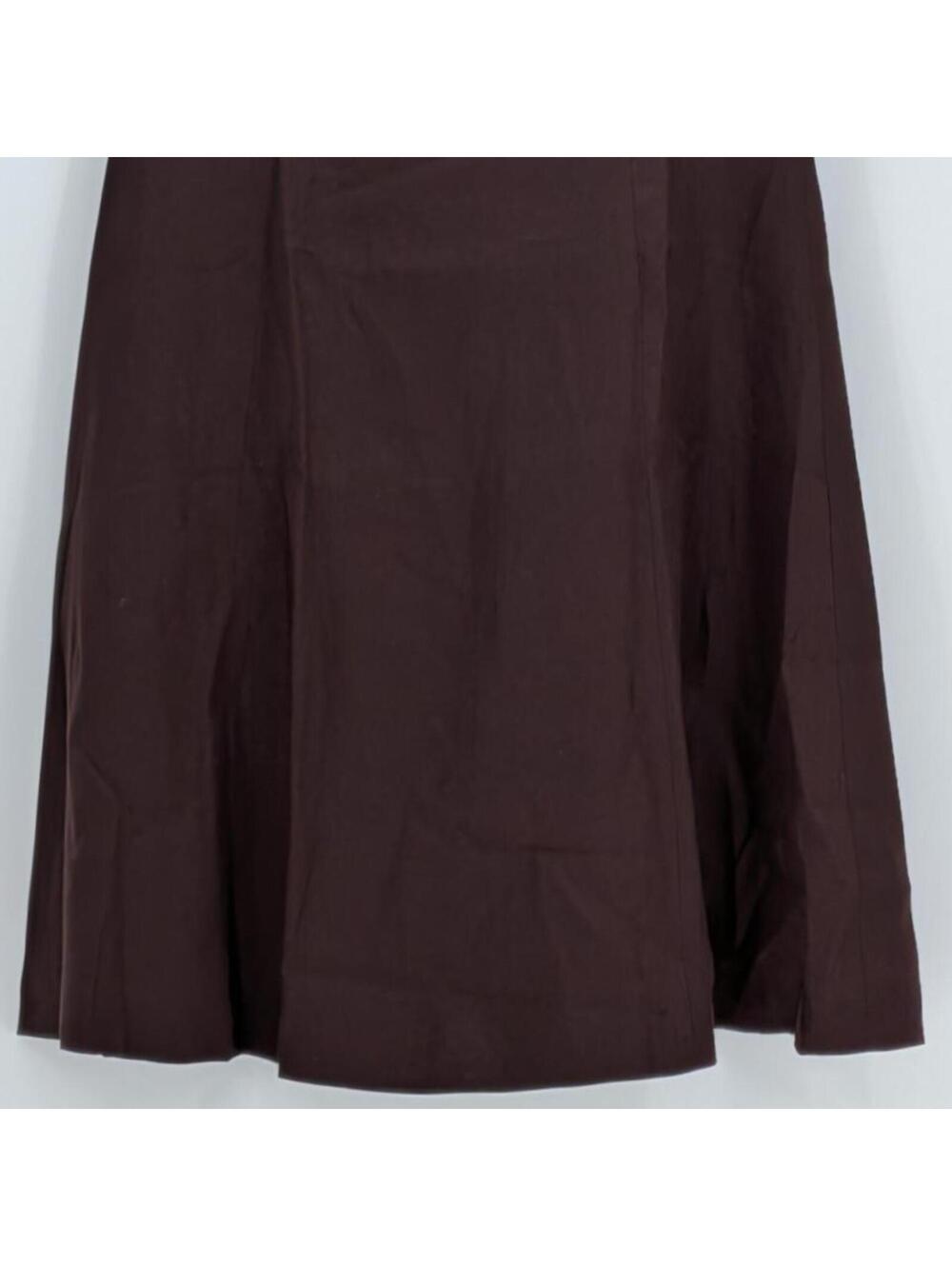 NEW Talbots Size 14 Brown 100% Irish Linen Fit and Flare Dress Y2K Quiet Luxury - Picture 5 of 15
